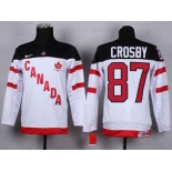 youth nhl jerseys team canada #87 crosby white[100 th]