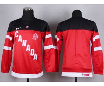 youth nhl jerseys team canada blank red[100 th]