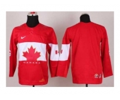 youth nhl jerseys team canada blank red[2014 winter olympics]