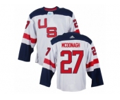 Men Adidas Team USA #27 Ryan McDonagh White 2016 World Cup Ice Hockey Jersey