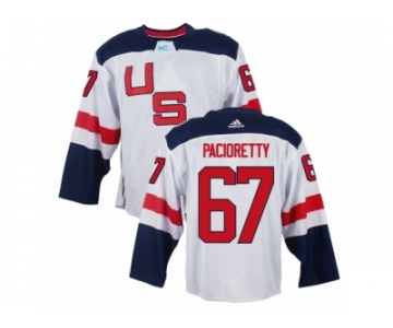 Men Adidas Team USA #67 Max Pacioretty White 2016 World Cup Ice Hockey Jersey