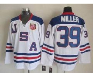 nhl jerseys team usa #39 miller olympic white-2