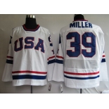 nhl team usa #39 miller 2010 olympic white