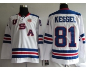 nhl team usa #81 kessel 2010 olympic white