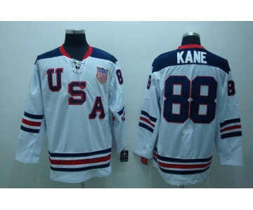 nhl team usa #88 kane 2010 olympic white