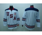 nhl team usa blank 2010 olympic white