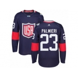 Youth Adidas Team USA #23 Kyle Palmieri Premier Navy Blue Away 2016 World Cup Ice Hockey Jersey