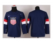 youth 2014 winter olympics nhl jerseys blank blue USA