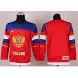 youth 2014 winter olympics nhl jerseys blank red Russia