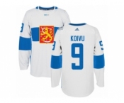 Men's Adidas Team Finland #9 Mikko Koivu Premier White Home 2016 World Cup of Hockey Jersey