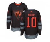 Team North America #10 J. T. Miller Black 2016 World Cup Stitched NHL Jersey