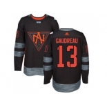 Team North America #13 Johnny Gaudreau Black 2016 World Cup Stitched NHL Jersey