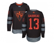 Team North America #13 Johnny Gaudreau Black 2016 World Cup Stitched NHL Jersey