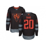 Team North America #20 Brandon Saad Black 2016 World Cup Stitched NHL Jersey