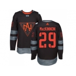 Team North America #29 Nathan MacKinnon Black 2016 World Cup Stitched NHL Jersey