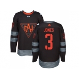 Team North America #3 Seth Jones Black 2016 World Cup Stitched NHL Jersey