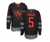 Team North America #5 Aaron Ekblad Black 2016 World Cup Stitched NHL Jersey