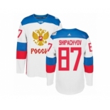 Men's Adidas Team Russia #87 Vadim Shipachyov Premier White Home 2016 World Cup of Hockey Jersey