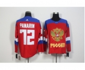 Team Russia #72 Artemi Panarin Red 2016 World Cup Stitched NHL Jersey