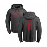 Football Atlanta Falcons #11 Julio Jones Ash One Color Pullover Hoodie