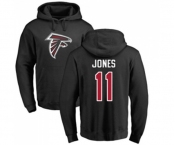 Football Atlanta Falcons #11 Julio Jones Black Name & Number Logo Pullover Hoodie