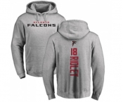 Football Atlanta Falcons #18 Calvin Ridley Ash Backer Pullover Hoodie