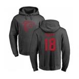 Football Atlanta Falcons #18 Calvin Ridley Ash One Color Pullover Hoodie