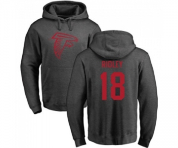 Football Atlanta Falcons #18 Calvin Ridley Ash One Color Pullover Hoodie