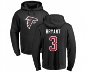 Football Atlanta Falcons #3 Matt Bryant Black Name & Number Logo Pullover Hoodie