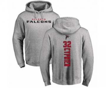 Football Atlanta Falcons #32 Johnathan Cyprien Ash Backer Pullover Hoodie