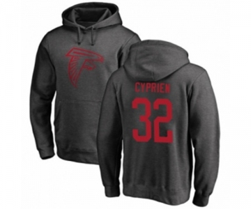 Football Atlanta Falcons #32 Johnathan Cyprien Ash One Color Pullover Hoodie