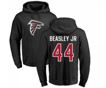 Football Atlanta Falcons #44 Vic Beasley Black Name & Number Logo Pullover Hoodie