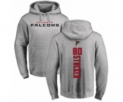 Football Atlanta Falcons #80 Luke Stocker Ash Backer Pullover Hoodie