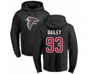 Football Atlanta Falcons #93 Allen Bailey Black Name & Number Logo Pullover Hoodie