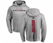 Football Atlanta Falcons #96 Tyeler Davison Ash Backer Pullover Hoodie