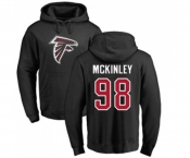 Football Atlanta Falcons #98 Takkarist McKinley Black Name & Number Logo Pullover Hoodie