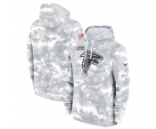 Men's Atlanta Falcons 2024 Arctic Camo Salute To Service Club Fleece Pullover Hoodie