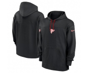 Men's Atlanta Falcons Black Performance Pullover Hoodie