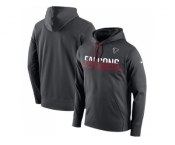 Men's Atlanta Falcons Nike Anthracite Sideline Circuit Pullover Performance Hoodie