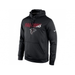 Men's Atlanta Falcons Nike Black Kick Off Staff Performance Pullover Hoodie