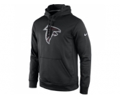 Men's Atlanta Falcons Nike Black Practice Performance Pullover Hoodie