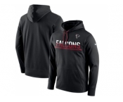 Men's Atlanta Falcons Nike Black Sideline Circuit Pullover Performance Hoodie