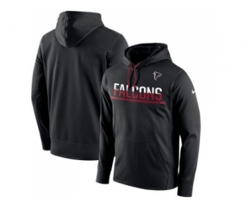 Men's Atlanta Falcons Nike Black Sideline Circuit Pullover Performance Hoodie