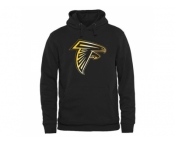 Men''s Atlanta Falcons Pro Line Black Gold Collection Pullover Hoodie