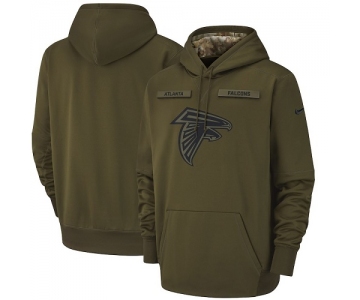 NFL Men's Atlanta Falcons Nike Olive Salute to Service Pullover Hoodie