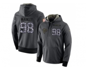 NFL Men's Nike Atlanta Falcons #98 Takkarist McKinley Stitched Black Anthracite Salute to Service Player Performance Hoodie