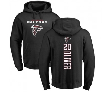 NFL Nike Atlanta Falcons #20 Isaiah Oliver Black Backer Pullover Hoodie