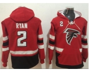 Nike Atlanta Falcons #2 Matt Ryan Red Black Name & Number Pullover NFL Hoodie