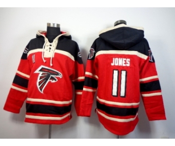 Nike jerseys Atlanta Falcons #11 Jones Black-red[pullover hooded sweatshirt]