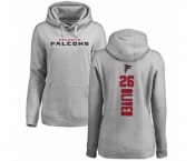 Football Women's Atlanta Falcons #26 Isaiah Oliver Ash Backer Pullover Hoodie